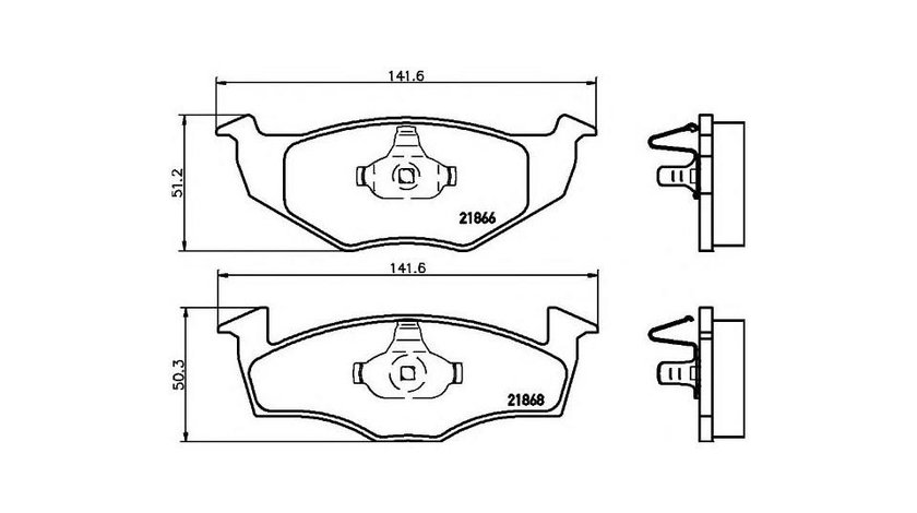 Placute de frana Skoda FABIA Praktik 2001-2007 #2 060910