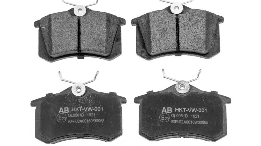 PLACUTE DE FRANA SPATE, VW GOLF III-VI, PASSAT -05, AUDI A1-A8, SKODA FABIA, OCTAVIA /TH=17MM/, ALPHA