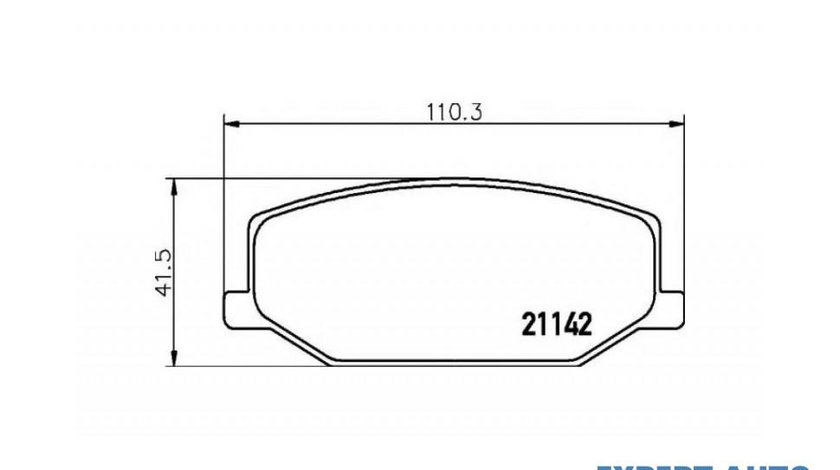 Placute de frana Suzuki JIMNY (FJ) 1998-2016 #2 019010