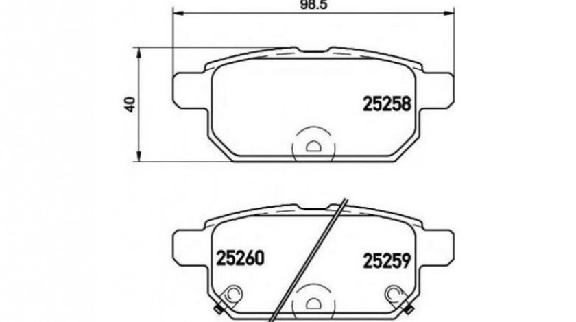 Placute de frana Suzuki SWIFT IV (FZ, NZ) 2010-2016 #2 05P1571