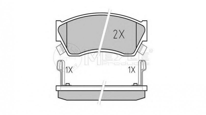 Placute de frana Suzuki SWIFT Mk II limuzina (AH, AJ) 1989-2001 #2 014722