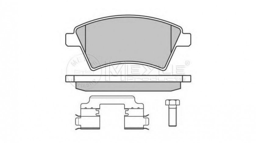 Placute de frana Suzuki SX4 (EY, GY) 2006-2016 #2 0252439116W