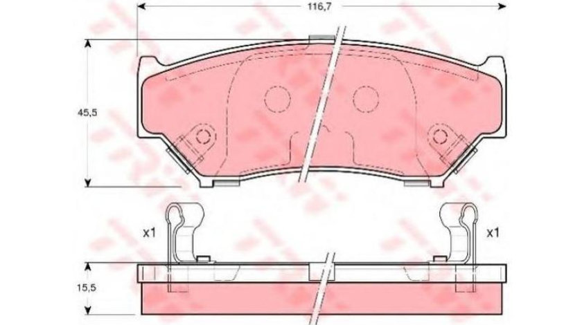 Placute de frana Suzuki VITARA Cabrio (ET, TA) 1988-2002 #3 0252190715W