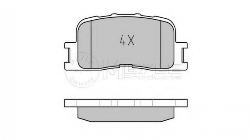 Placute de frana Toyota CAMRY (MCV3_, ACV3_, _XV3_) 2001-2006 #2 0252370215W