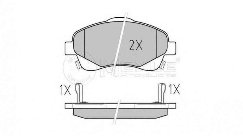 Placute de frana Toyota COROLLA Verso (ZER_, ZZE12_, R1_) 2004-2009 #2 0252376819PD