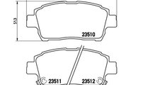 Placute de frana Toyota MR III (ZZW3_) 1999-2007 #...