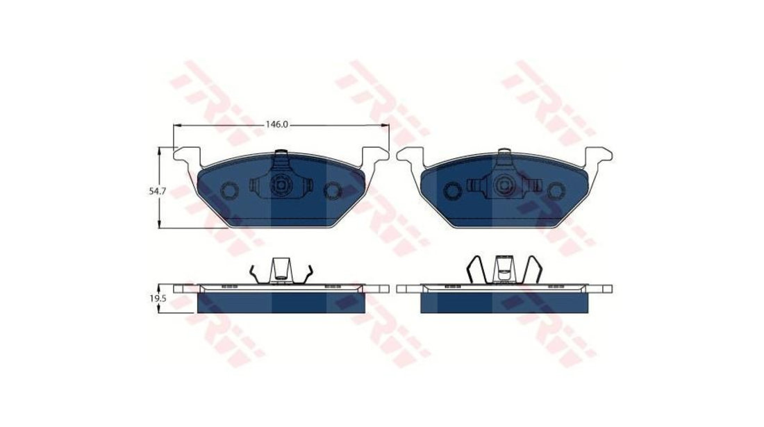 Placute de frana Volkswagen VW BORA (1J2) 1998-2005 #2 07131