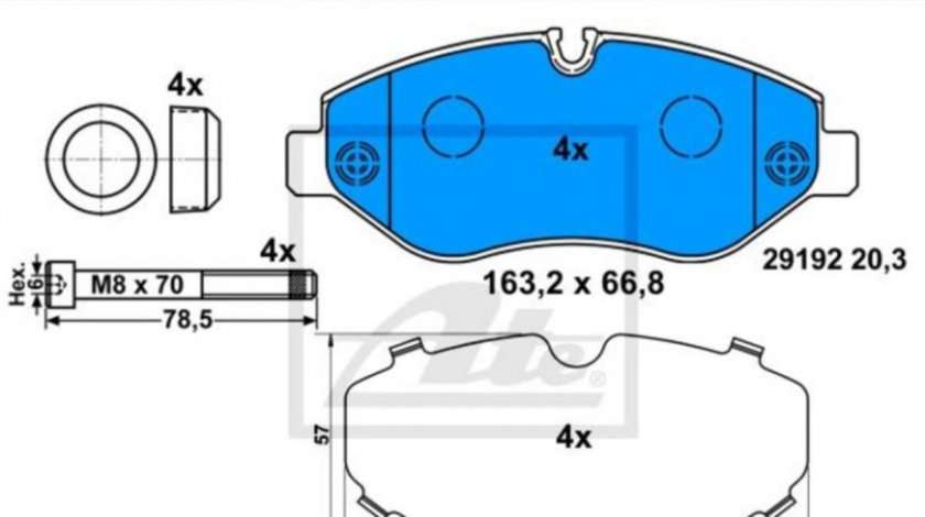 Placute de frana Volkswagen VW CRAFTER 30-35 bus (2E_) 2006-2016 #2 0044206720