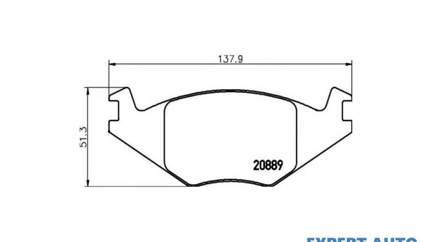 Placute de frana Volkswagen VW GOLF Mk II (19E, 1G1) 1983-1992 #2 017120