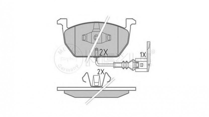 Placute de frana Volkswagen VW GOLF SPORTSVAN (AM1) 2014-2016 #2 0252203517