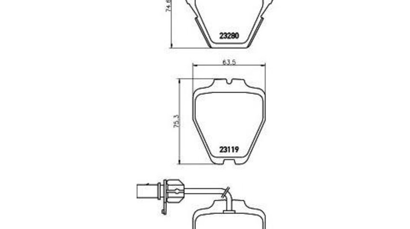 Placute de frana Volkswagen VW PASSAT (3B3) 2000-2005 #2 075202