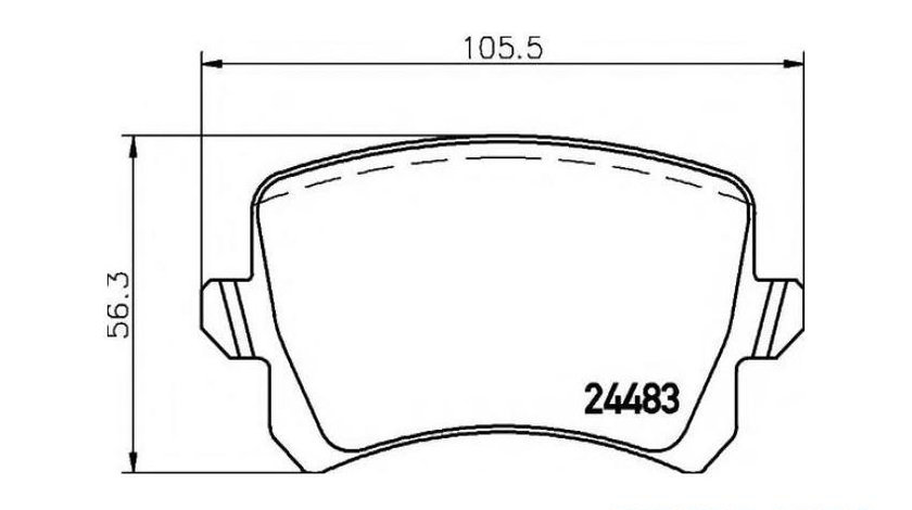 Placute de frana Volkswagen VW PASSAT CC (357) 2008-2012 #2 0986494344