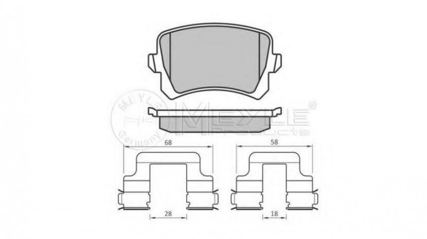 Placute de frana Volkswagen VW PASSAT CC (357) 2008-2012 #2 0252448317PD