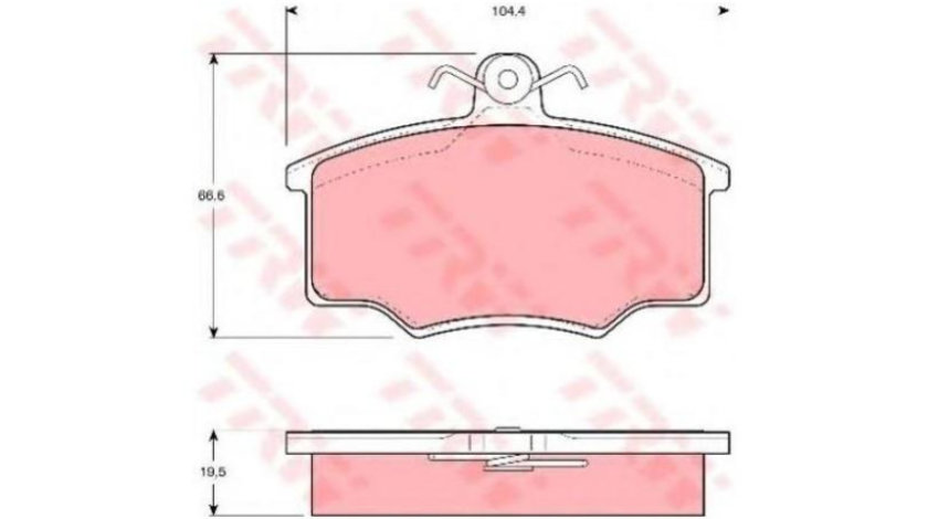 Placute de frana Volvo 340-360 limuzina (344) 1979-1991 #2 004600