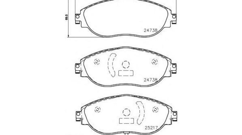 Placute frana #3 147001