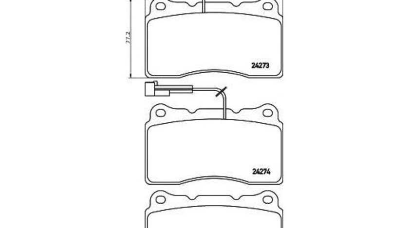 Placute frana Alfa Romeo 147 (2001-2010) [937] #2 0986494067