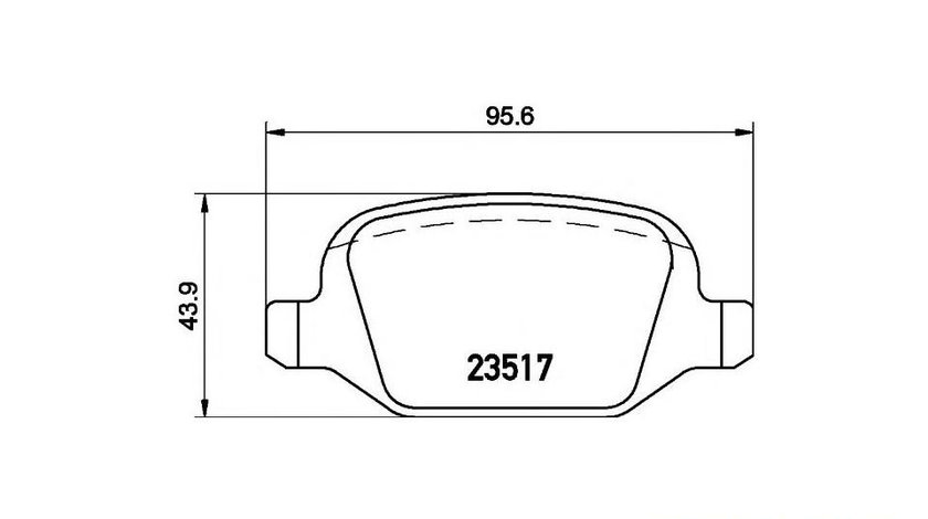 Placute frana Alfa Romeo 147 (2001-2010) [937] #2 0252351716