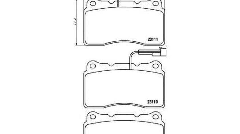 Placute frana Alfa Romeo 159 Sportwagon (939) 2006-2011 #2 0252309216W