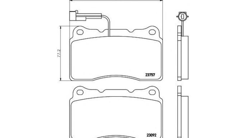 Placute frana Alfa Romeo 159 Sportwagon (939) 2006-2011 #2 066602