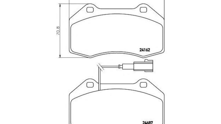 Placute frana Alfa Romeo MITO (955) 2008-2016 #2 0986494228