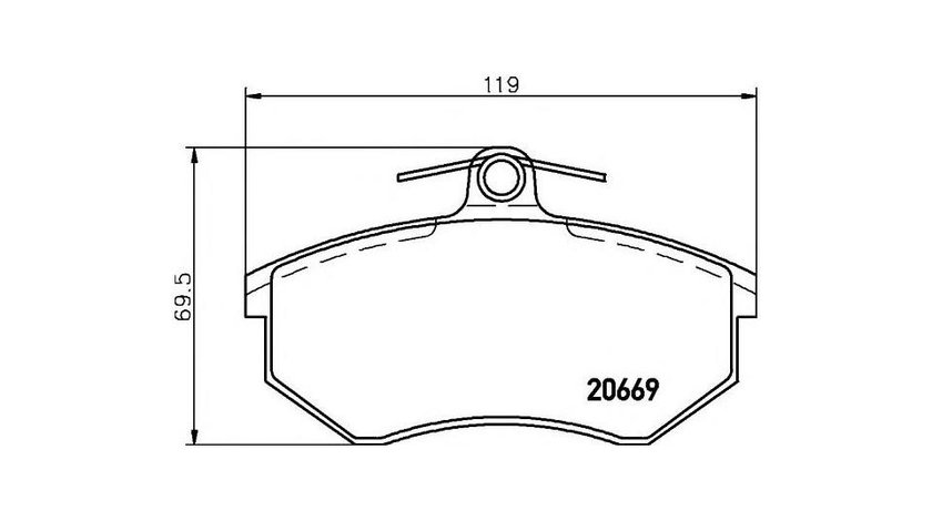 Placute frana Audi AUDI 80 Avant (8C, B4) 1991-1996 #2 013400