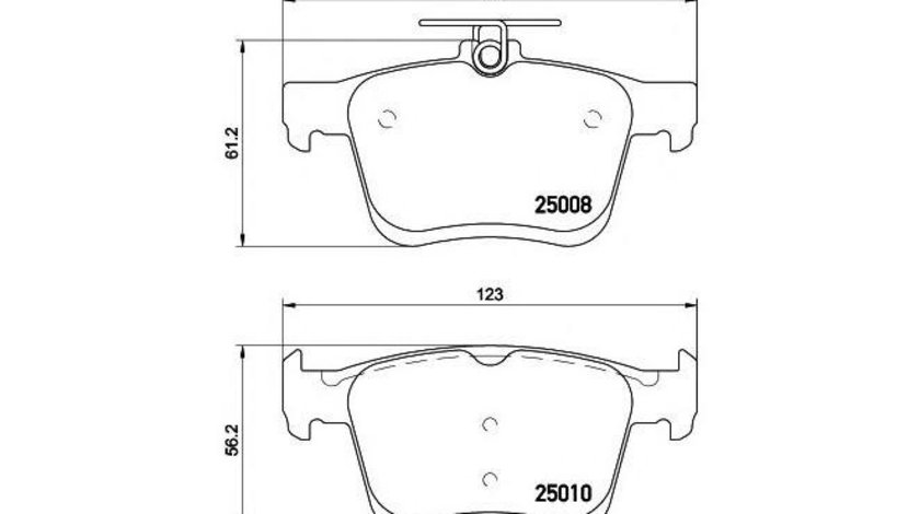 Placute frana Audi AUDI A3 (8V1) 2012-2016 #2 0986494659