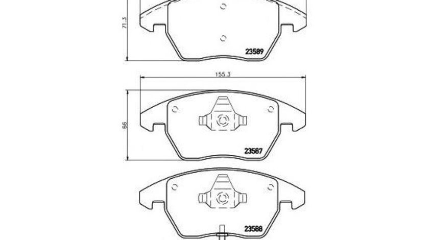 Placute frana Audi AUDI A3 Cabriolet (8P7) 2008-2013 #2 00349