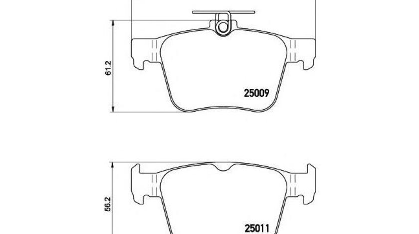 Placute frana Audi AUDI A3 Cabriolet (8V7) 2013-2016 #3 0986494658