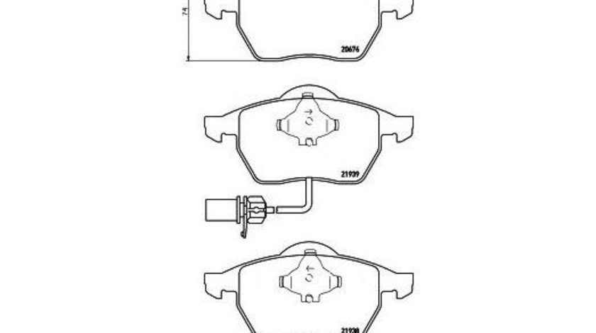 Placute frana Audi AUDI A4 (8E2, B6) 2000-2004 #2 039022