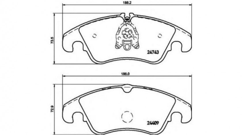 Placute frana Audi AUDI A4 Allroad (8KH, B8) 2009-2016 #2 0986494201