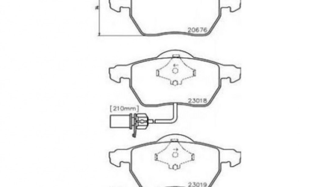 Placute frana Audi AUDI A4 Cabriolet (8H7, B6, 8HE, B7) 2002-2009 #2 039022