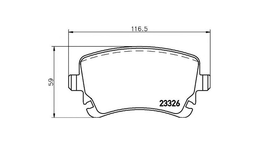 Placute frana Audi AUDI A4 Cabriolet (8H7, B6, 8HE, B7) 2002-2009 #2 0252332617