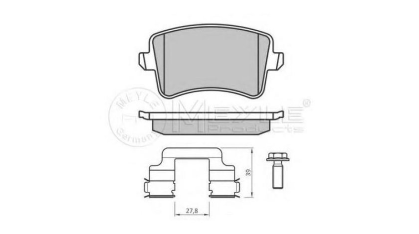 Placute frana Audi AUDI A5 Cabriolet (8F7) 2009-2016 #2 0252460617K2