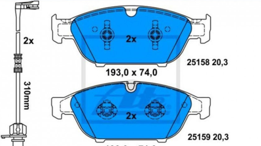 Placute frana Audi AUDI A6 Allroad (4GH, 4GJ) 2012-2016 #2 0986494447