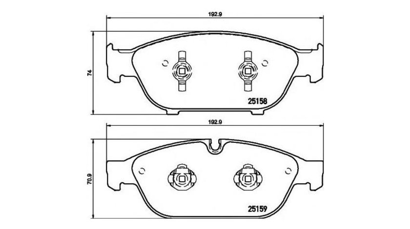 Placute frana Audi AUDI A6 Allroad (4GH, 4GJ) 2012-2016 #2 0986494447