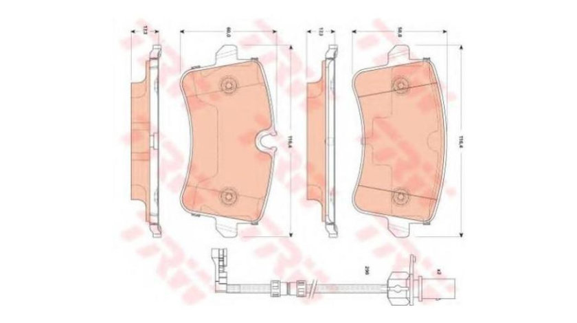 Placute frana Audi AUDI A8 (4H_) 2009-2016 #3 0252460617PD