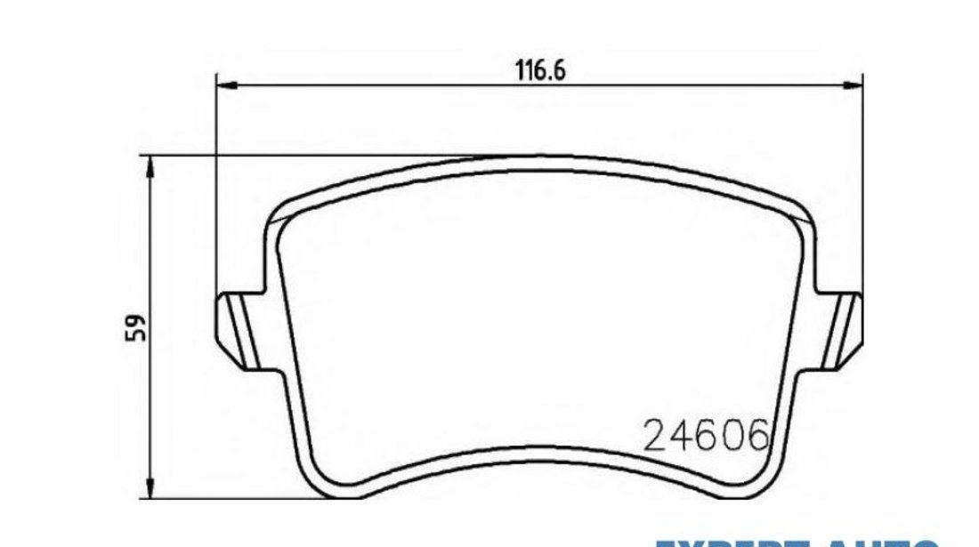 Placute frana Audi AUDI Q5 (8R) 2008-2016 #2 0986494254