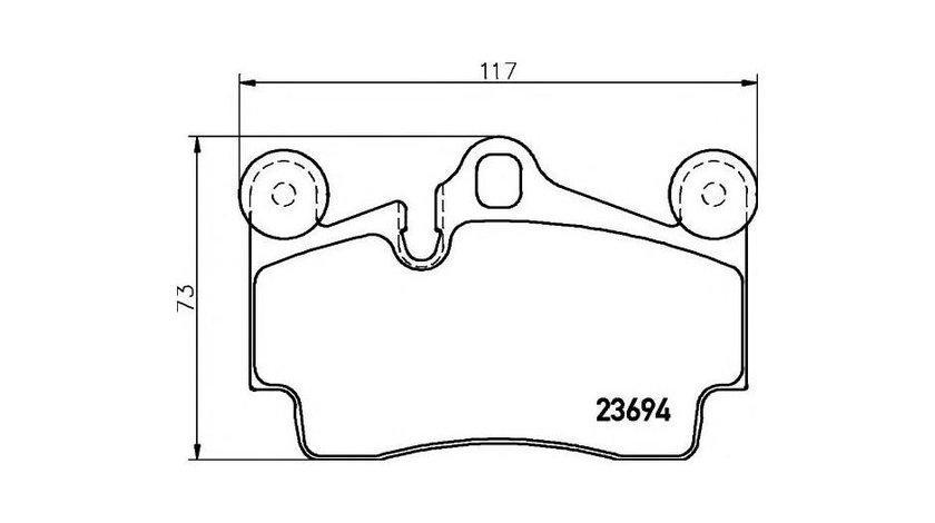 Placute frana Audi AUDI Q7 (4L) 2006-2015 #2 0252369415S