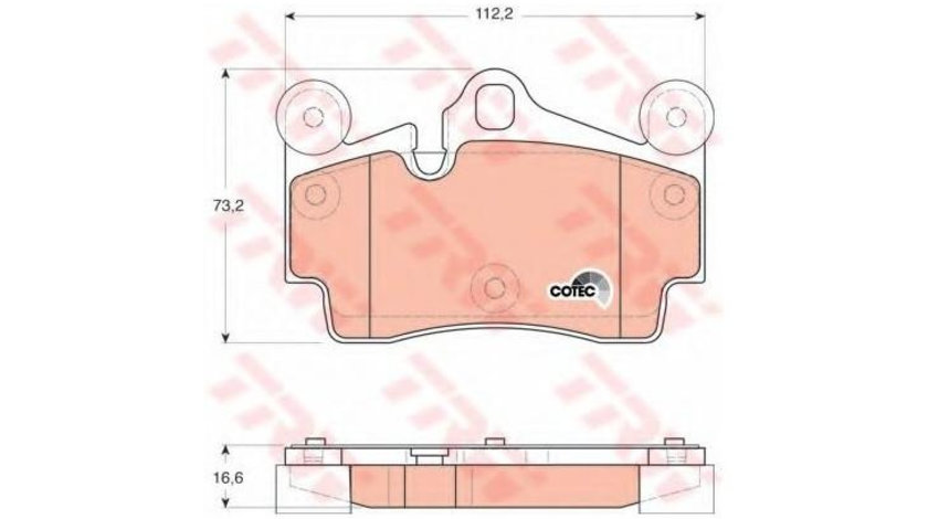 Placute frana Audi AUDI Q7 (4L) 2006-2015 #3 0252369417