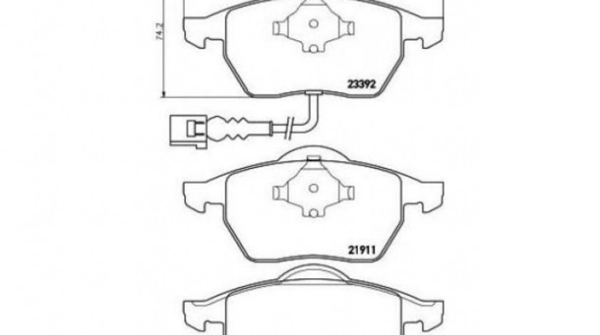 Placute frana Audi AUDI TT Roadster (8N9) 1999-2006 #2 0252339219W