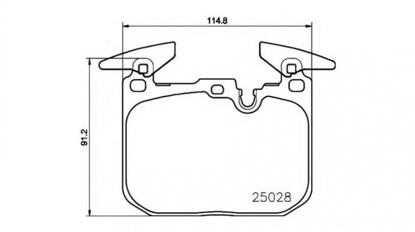 Placute frana BMW 2 Cabriolet (F23) 2014-2016 #2 2502801