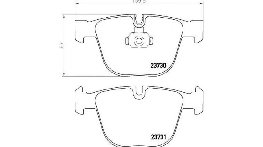 Placute frana BMW 3 (E90) 2005-2011 #2 0252373017