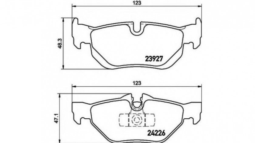 Placute frana BMW 3 (E90) 2005-2011 #2 0252392617