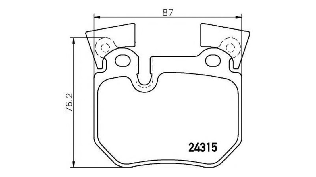 Placute frana BMW 3 (E90) 2005-2011 #2 0986494421