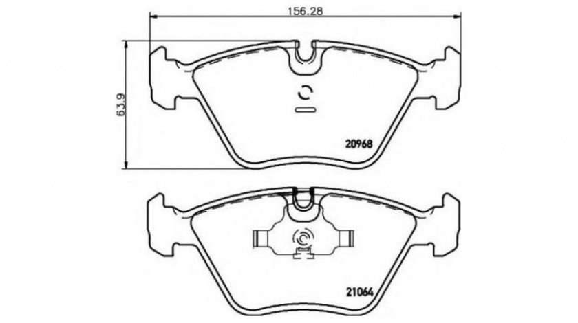 Placute frana BMW 5 (E34) 1987-1995 #2 027000