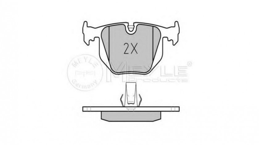 Placute frana BMW 5 (E39) 1995-2003 #2 0252148717PD