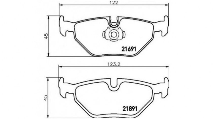 Placute frana BMW 5 (E39) 1995-2003 #2 026515