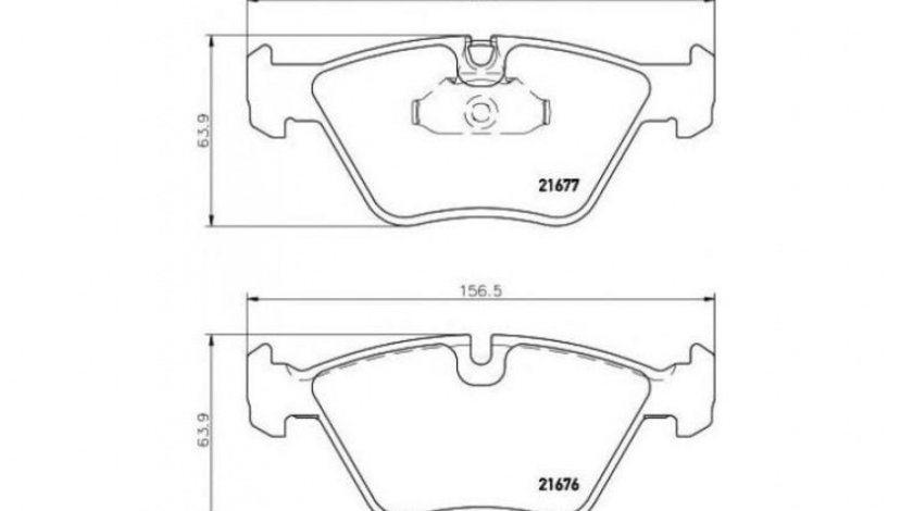 Placute frana BMW 5 (E39) 1995-2003 #2 027015