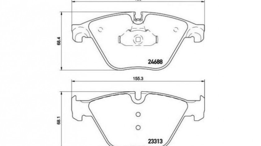 Placute frana BMW 5 (F10, F18) 2009-2016 #3 085720