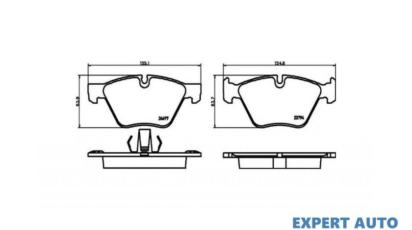 Placute frana BMW 5 (F10, F18) 2009-2016 #3 0986494118